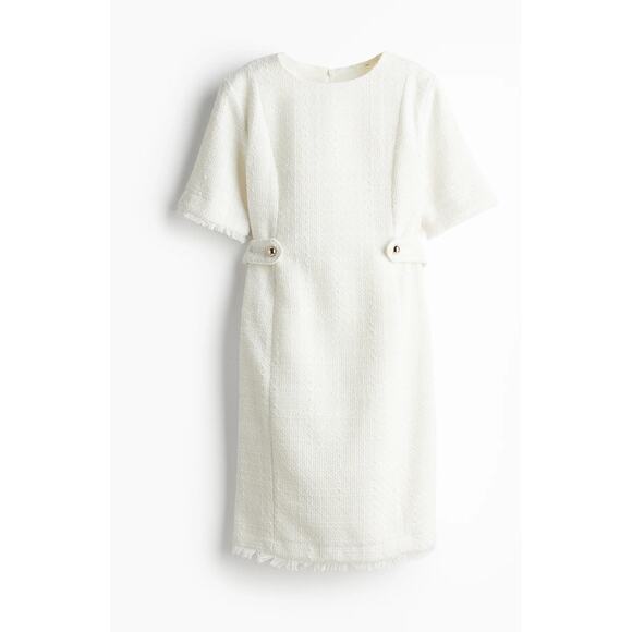 NEW MAMA BOUCLÉ DRESS! Winter white! Retail $65.00 - Picture 1 of 5
